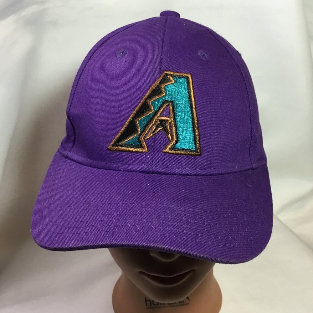 Arizona Diamondbacks Hat Cap Strap Back Youth One Size Purple MLB Cotton
